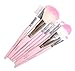 LyDia professional 7 pieces baby pink face powder/foundation/concealer/eye shadow makeup brush set with pink case