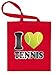 Produktbild I LOVE TENNIS 5061 Stoffbeutel (Rot)