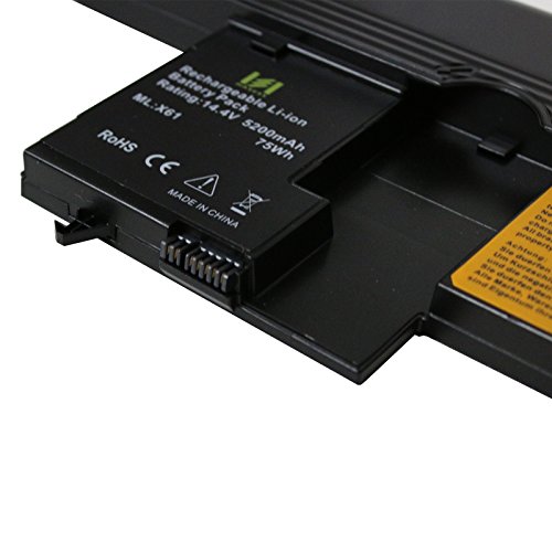 HASESS Hohe Kapazität 5200mAh 75Wh 14.4V Li-ion Ersatz Laptop Batterie Notebook Akku für Lenovo IBM ThinkPad X60 X61 Tablet 6363 7762 7764 7767 Fits 40Y8314 40Y8318 ASM 42T5209 FRU 42T5204 FRU 42T5206 – 12 Monate Garantie - 4