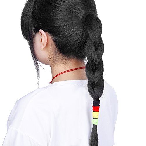 eBoot Nichtmetall Elastisch Haargummis Zopfband, 3mm, Mehrfarbig, 69 Stück - 4