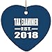 Produktbild Tax Examiner Established EST. 2018 Ceramic Heart Ornament Novelty Christmas Tree Decoration Hanging Ornament Crafts 2018