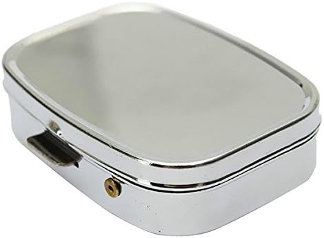 BlueMoo Metal Portable 2-Slot Travel Pill Box Storage Case