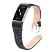 Produktbild Happysdh Armband für Fitbit Charge2, Smartwatch Zubehör Blitz Leder Ersatzarmband Armbänder Smartwatch für Frauen