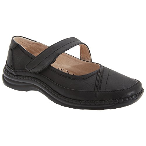 Boulevard Merceditas con Ajuste Extra Ancho Para Mujer (41 EU/Negro)