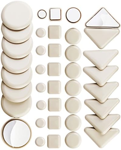 40 Pack Combo Self Stick Furniture Glider For Carpet Furniture Moving Slider Carpet Slider,Self-adhesive Furniture Slider ,Moving Pads Moving Furniture Sliders,Self Adhesive Sliders Furniture Glides