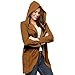 Produktbild Geili Damen Wollmantel Herbstmantel Frühlingmantel Gute Qualität Elegante Lang Kapuzenjacke mit Reverskragen Frauen Übergrößen Einfarbige Taschen Mäntel Cardigan Coat Größe S-3XL