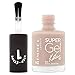 Rimmel London Super Gel by Kate Moss Nail Polish Duo Pack, shade 12, Soul Session, Nude + Gel Top Coat