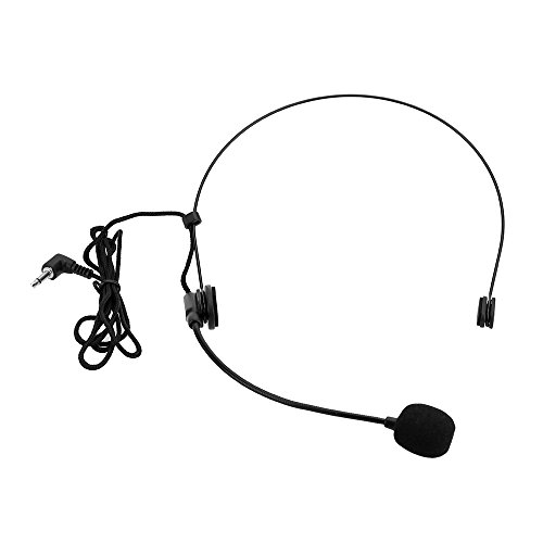 Andoer® Unidireccional Micrófono Montado en la Cabeza Auricular Diad