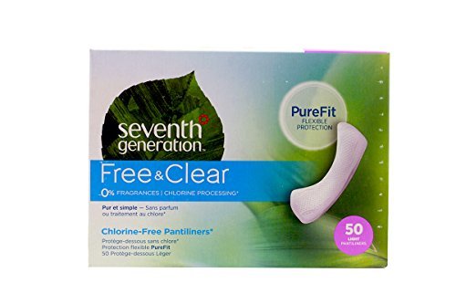 Seventh Generation Pantiliners, (2 Pack of 50 Count) Seventh Generation Pantiliners, (2 Pack of 50 Count)