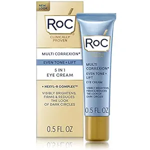 RoC Multi Correxion 5 in 1 Eye Cream, Anti-Aging Treatment with Hexyl-R Complex, 0.5 Ounce