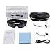 Produktbild 1080P 2.4GHZ Bluetooth MP3-Sonnenbrille Video-Aufnahme-Sonnenbrille versteckte Kamera-Schwarz