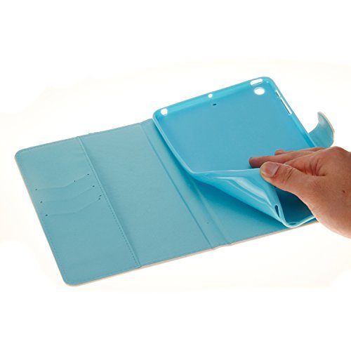 Hülle für Neues iPad Mini 4, TechCode Luxus Abbildung Serie Bookstyle Folio Hülle Tasche Ständer magnet PU Leder mit Smart Auto Sleep / Wake Funktion Schutzhülle für Apple iPad Mini 4(iPad Mini 4, A07) - 6