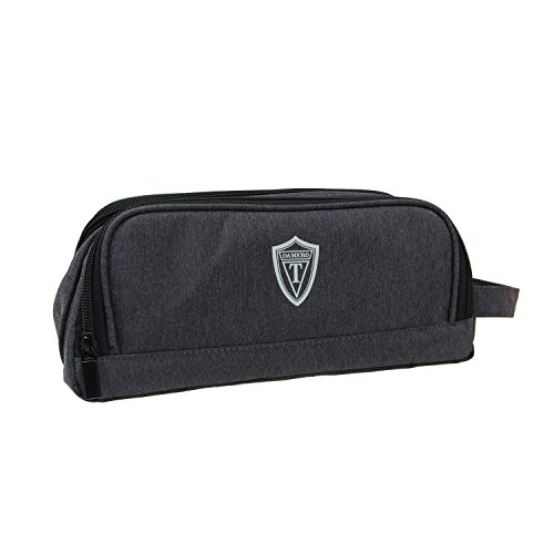 Damero Universale Organiser Tasche mit Doppelschicht Tragtasche für Reise zum Ladegrät/Eletronisches Zubehör für Reiseorganisator (Mittel, Schwarz)