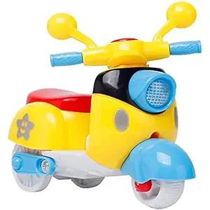 VamiMini Scooter Toys for Kids Toddlers Baby Boys Girls Adults Seat Model Toys Steering Wheel Car Toy Track, Mini Motorcycle Toy Pull Back ( Random Colour )