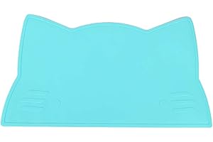 ZERODIS Suction Placemats for Kids Baby, Baby Placemat Silicone Suction Table Mat Non-Slip Heat Insulation Table Mat for Travel and High Chairs(Mint Green)