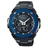 Casio Mens Multi Zifferblatt Solar Uhr mit Edelstahl Armband GST-W110BD-1A2ER