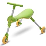 ➤KIDS TALL RECOMENDADO: la bicicleta de equilibrio se recomienda para niños de 35.4 pulgadas o más de largo, y se recomienda el triciclo para niños de 39.4 pulgadas y de altura. Normalmente, los niños viajan en esta bicicleta sin pedales para obtener el equilibrio y luego montar este triciclo. con pedales