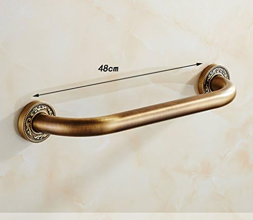 bathtub grab bars Bathroom handrails carved vintage handrails bathroom safety rails bathroom non-slip handrails shower safety bars ( Size : 48cm )