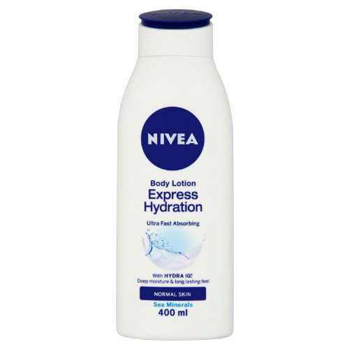 NIVEA Body Lotion Express Hydration Normal Skin Sea Minerals 400 ml - Pack of 3