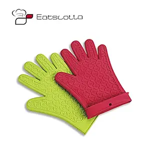 Generic 1 Piece Heat Resistant Silicone Rubber BBQ Grill Glove for Cooking Oven Glove-Kitchen Oven Mitts-Kitchen Glove