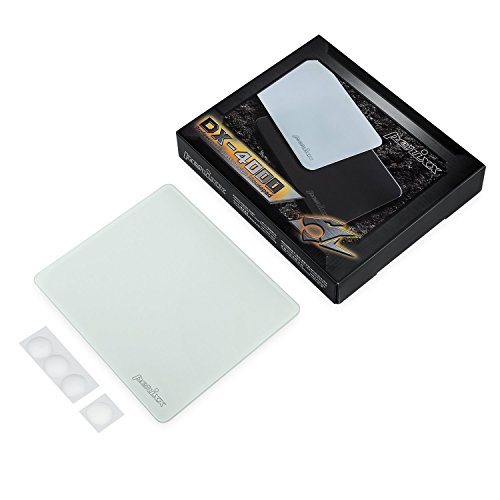 Perixx dx-4000  W  dise  o de cristal profesional alfombrilla de rat  n       ideal con rat  n l  ser uso       250  x 210  x 5  mm  color blanco