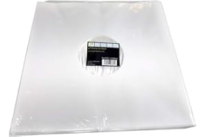 7EVEN 12" Schallplatten Innenhülle weiß gefüttert (50 Stück Pack)