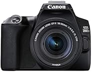 Canon EOS 200D II 24.1MP Digital SLR Camera + EF-S 18-55mm f4 is STM Lens (Black)