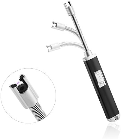 AUTSCA ARC Lighter USB Rechargeable Flexible 360° Rotatable Long Neck Lighter 30k Times Service Life Flameless Windproof ARC Pulse Lighter for Candle, Grill, Stove
