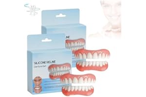 ADFUGE Bikenda Kit de Rebasage en Silicone pour Prothèses,Kit De Prothèses Dentaires Furzero En Silicone Bikenda,Kit De Réparation De Dents,Kit De Regarnissage De Prothèses Dentaires En Silicone, (2set)