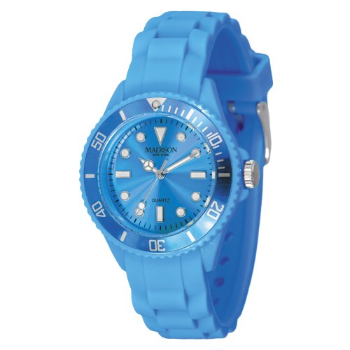 Madison New York Unisex-Armbanduhr Candy Time Mini Analog Silikon L4167-06/3 Madison New York Unisex-Armbanduhr Candy Time Mini Analog Silikon L4167-06/3