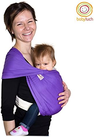 Babytuch – the baby sling without knots | no wrapping, no tying - totally easy to handle | one size fits for newborns and toddlers | Violet (2)