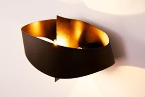 hofstein Wall Light Padua in Metal with a Bronze-Brown Finish, Modern Wall lamp with up and Down Dispersion, Perfect for a Corridor, with 2 x G9 Socket, max. 33 Watt, Suitable for LED Bulbs