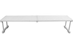 GENERIC Organizzatore per Guardaroba Regolabile, Ripiano per Armadio Espandibile con Contenitori di Smistamento per Camera da Letto, Bagno, Ufficio, 9,4x8,7 (Lunghezza 87‑108