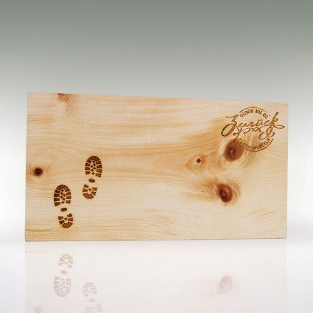 Brotzeit-/Vesperbrett Art Schneidebrett aus Zirbenholz (35 x 20 x 1.8 cm) Handgemacht in Österreich