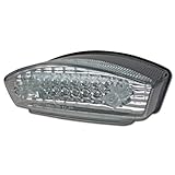  Motorrad LED Rücklicht Ducati Monster 600 / 620 / 750 / 900 / 1000, Klar, mit KZ-Beleuchtung, E-geprüft