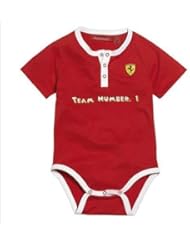 Body bebé Team 1 Ferrari rojo talla 2-4 meses