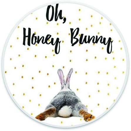 Multi-Function Mounts and Stands,Expanding Stand Grip Pop Mount Socket for Smartphones, iPhone and Tablets - Oh Honey Bunny White