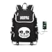 Produktbild GuiSoHn Anime Undertale Backpack Schüler Schultasche Laptop Rucksäcke Freizeittasche Daypack with USB Charging Port