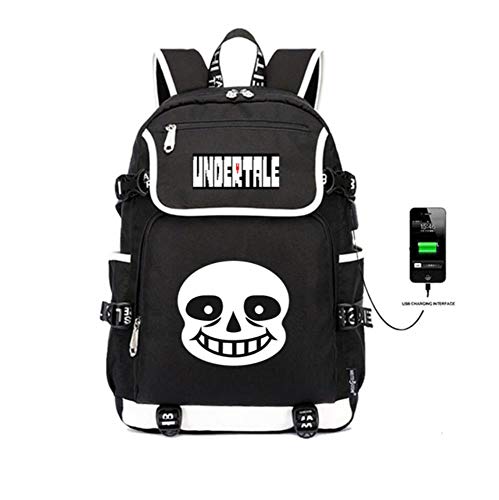 Preisvergleich Produktbild GuiSoHn Anime Undertale Backpack Schüler Schultasche Laptop Rucksäcke Freizeittasche Daypack with USB Charging Port