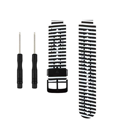 Correa de reloj de silicona suave para Garmin Forerunner 235 de Fit-power, repuesto ideal para Garmin Forerunner 235, 220, 230, 620, 630 y 735, Flower3