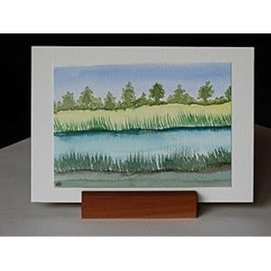 Postkarte + Briefumschlag / Landschaft No 17 / Unikat / Aquarellkarte