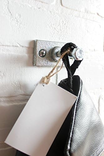 Galvanized Industrial Pipe Hook, Nautical hook, towel hook, industrial hook, rustic rack, hanger, Rustic Farmhouse Bathroom hook, Silver robe hook