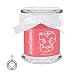 Produktbild JuwelKerze"Lieblingsmensch" - Kerze im Glas mit Schmuck - Grosse rote Duftkerze mit Überraschung als Geschenk für Sie (Silber Charm, Brenndauer: 60 Stunden)