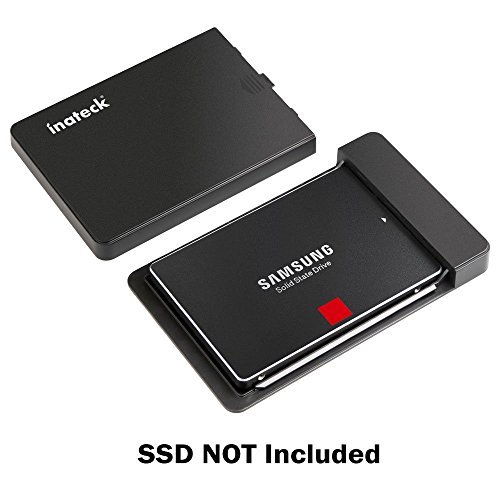 Inateck USB 3.0 Externes 2,5 Zoll Festplattengehäuse für 9.5mm 7mm 2.5 Zoll SATA-I, SATA-II, SATA-III, SATA SSD und HDD, Unterstützt UASP - 5