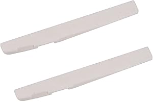 WANDIC Sillet de chevalet en os de Buffle, 2 pièces pour Guitare Classique 6 Cordes - Sillet Vierge en os de Buffle pour Guitare Acoustique, Classique, Mandoline, Banjo, ukulélé