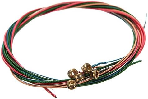 6 Colors Rainbow Strings Set For Acoustic Guitar Accessories