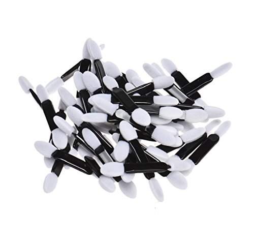 Preisvergleich Produktbild Tonsee 50stk Lidschatten Schwamm Bürsten kosmetische Werkzeug Doppeltseite Lidschatten Applikatoren