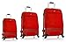 Produktbild Kofferset, Gepäckset, Reisegepäck by Heys - Premium Designer Hybrid Kofferset 3 TLG. - Hybrid Spinner Air-Lite II Rot Handgepäck + Koffer mit 4 Rollen Medium + Koffer mit 4 Rollen Gross