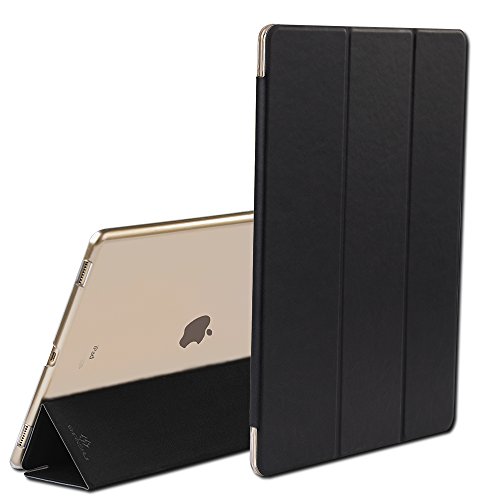 iPad Pro 9.7 Hülle, SHANSHUI iPad Smart Cover Case Schutzhülle mit auto Sleep / Wake Up Funktion und Apple Pencil Hülle Stift Halter in einem (Schwarz) - 4