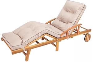 Sales Core Kissen für Auflagen für Deckchair, Liegenauflage, Gartenliege Auflage 201x55x8 cm Bequeme Polsterauflage für Sonnenliege, Liegestuhl, Sonnenliege